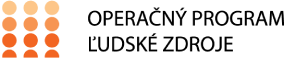 Logo: Operačný program Ľudské zdroje